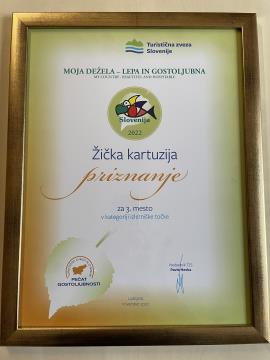 3. mesto v kategoriji izletniške točke