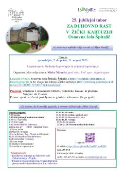 25_duhovni_tabor_Žička_kartuzija_2023