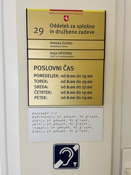 Delavni čas v Braillovi pisavi